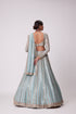 Powder Blue Linear Embroidered Lehenga Set