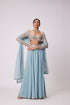 Powder Blue Lehenga Pants Set