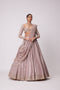 Ash Pink Sequin And Mirror Embroidered Lehenga Set