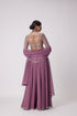 Mud Mauve Mirror Embroidered Lehenga Pants Set