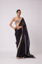 Black Organza Saree Set