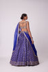 Persian Blue Flower Lehenga Set