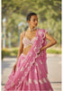 Pink Flower Lehenga Set