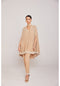 Beige Asymmetrical Cape Set