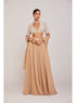 Beige Lehenga Pants Set