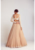 Beige Pearl Chandelier Drop Organza Lehenga Set