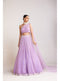 Lilac One Shoulder Lehenga Set