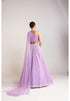 Lilac One Shoulder Lehenga Set