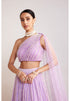 Lilac One Shoulder Lehenga Set