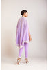Lilac Asymmetrical Cape Set