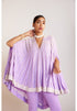 Lilac Asymmetrical Cape Set