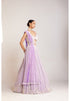 Lilac Pearl Drop Lehenga Set