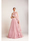 Powder Pink Dense Pearl Lehenga Set