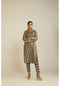 Mud Green Straight Kurta Pant Set