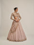 Ash Pink Full Sleeve Lehenga Set