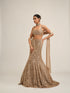 Light Beige Fishcut Lehenga Set