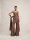 Deep Beige Kurta Sharara Set