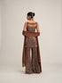 Deep Beige Kurta Sharara Set