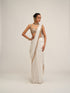 Off White Sequins Embroidered Saree Set