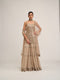 Light Beige Kurta Sharara Set