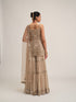 Light Beige Kurta Sharara Set