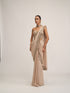 Light Beige Cutwork Border Saree Set