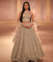 Beige Gold Lehenga With Corset