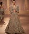 Beige Organza Lehenga Set