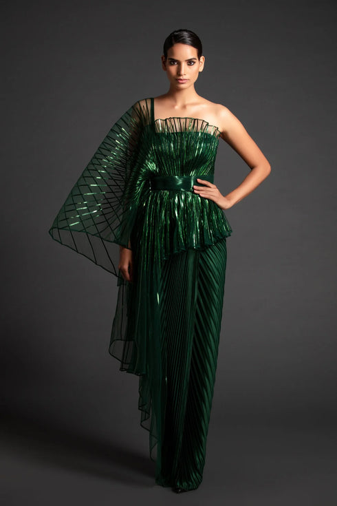 Metallic Winged Saree