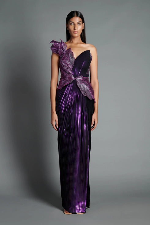 Metallic Moulded Dress