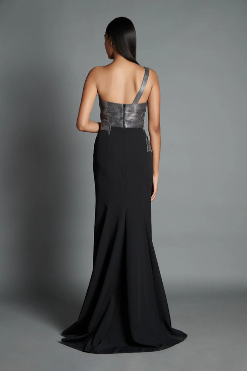 Metallic Corded Dress