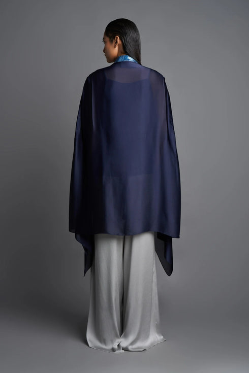 Metallic Panelled Cape