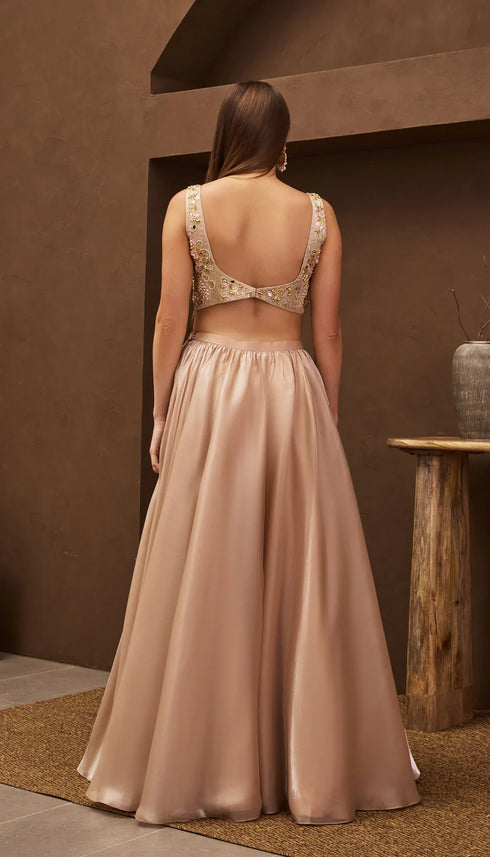 Almost Apricot Lehenga Set