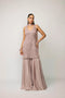 Ash Pink Satin Sharara Set