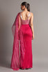 Fuchsia Metallic Winged Saree