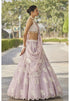 Powder Lilac Flower Lehenga Set
