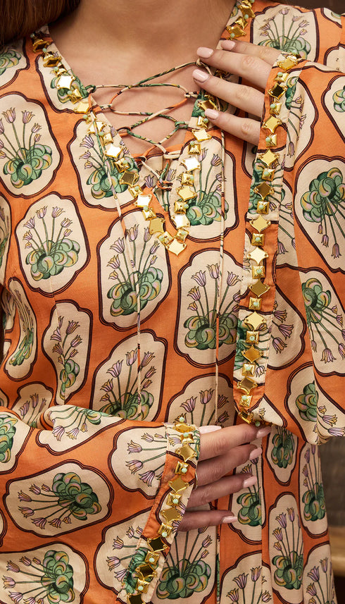 Ginger Spice Kurta Set