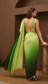 Green Gleam Pre-Stitched Saree