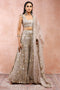 Grey Bagh Embroidered Choli With Sharara And Dupatta