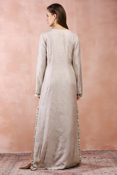 Grey Bagh Embroidered Kaftan