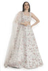 Ivory Embroidered Choli With Lehenga And Dupatta