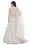 Ivory Embroidered Choli With Lehenga And Dupatta