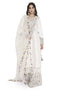 Ivory Embroidered Kurta And Embroidered Palazzo With Dupatta