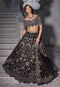 Black Embroidered Lehenga Set