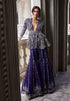 Purple Embroidered Jacket And Sharara