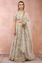 Off White Applique Embroidered Choli And Lehenga With Dupatta