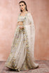 Off White Applique Embroidered Choli And Lehenga With Dupatta