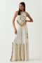 Off-White Embroidered Choli and Sharara