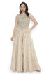 Off White Georgette Embroidered Choli And Gold Tissue Frill Sharara