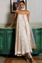 Off White Tube Anarkali With Embroidered Churidar And Dupatta